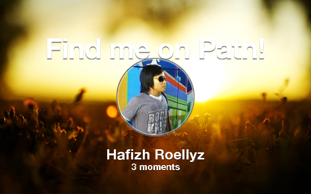 Roellyz's tweet photo. Find me on #Path now! Go to: http://t.co/M9jPJW3qP7! #thepersonalnetwork http://t.co/azK7bGrZ2I