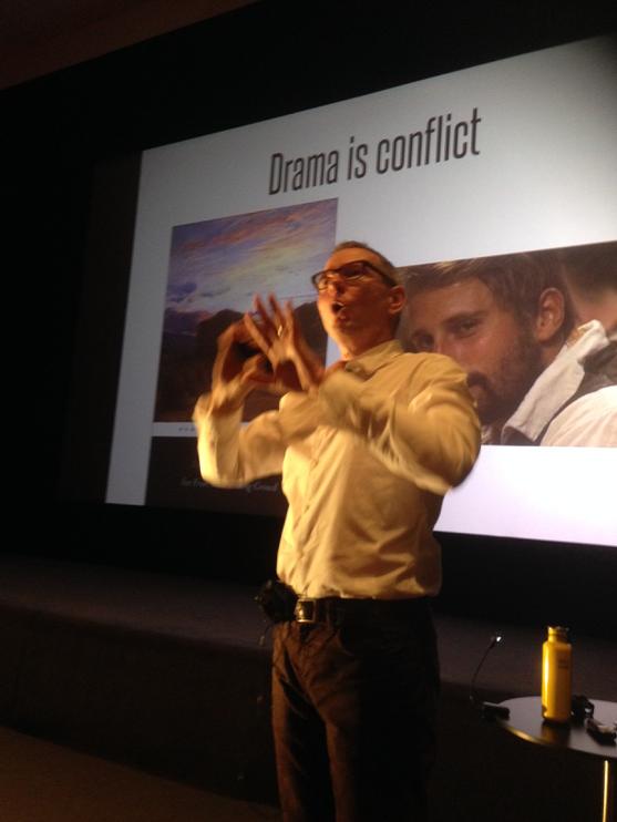 Mercury_cx's tweet photo. Allen Palmer is fantastic.  avoid  fakes stakes make the audience feel #screenmakers2015 http://t.co/1B2FBPSuxQ