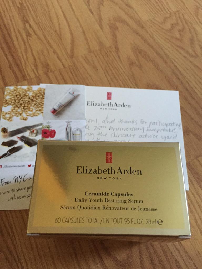 @ElizabethArden thanks for a sweet surprise and some #ardenlove