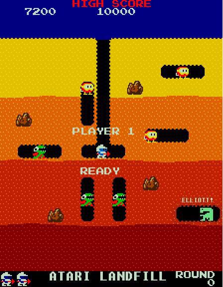 ET_Atari2600's tweet photo. @GamesShed @RetroGamer_Mag @Woodlin37 I prefer the Alamogordo #AtariDig version of Dig Dug. For obvious reasons... http://t.co/MWhaPCzpPr