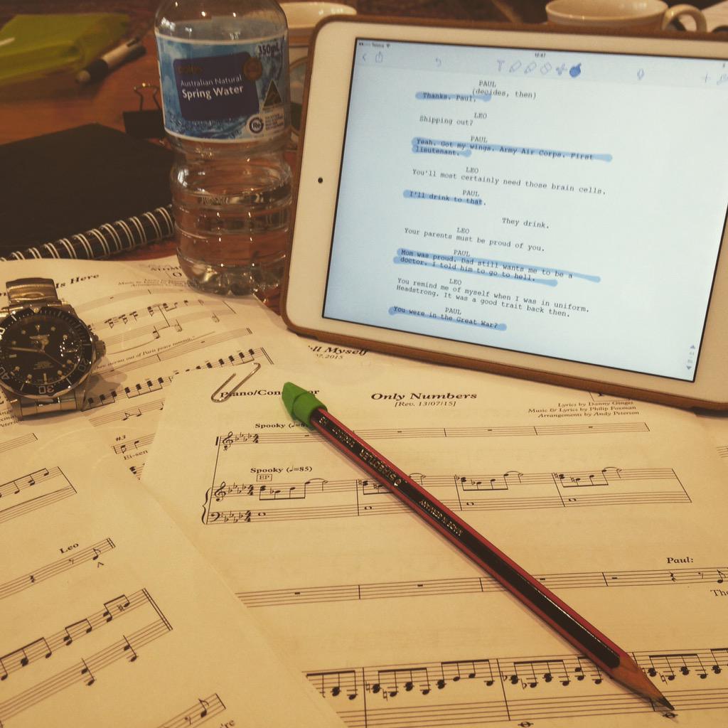 SBMcLachlan's tweet photo. #atomicthemusical rehearsal - the next incarnation! Then off to #Broadway #theatre #actor http://t.co/jybAjOvJV9