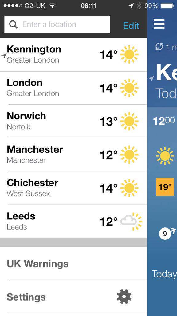 Miss_M_Maths's tweet image. Only place not sunny on my weather map is the place I'm going today. #northproblems