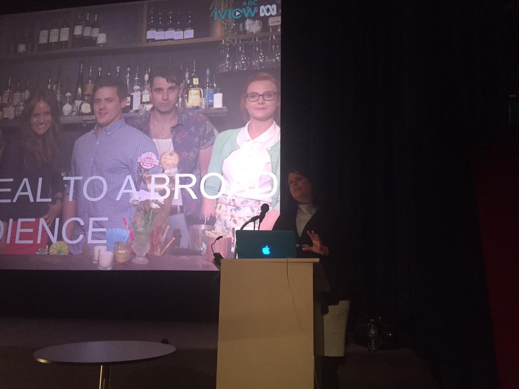 CrackingYarns's tweet photo. Rebecca Heap from ABC "want stories only the ABC can tell" #screenmakers2015 http://t.co/iz4yJejpry
