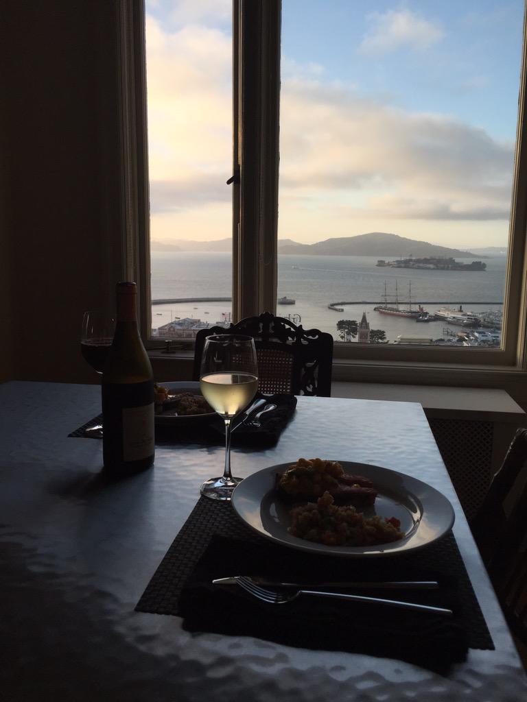 khbythewindow's tweet photo. Friday night happy hour at home. @EatingBad but really #eatinggood #salmon #mangosalsa #cookinglessons http://t.co/nphuBpUmub