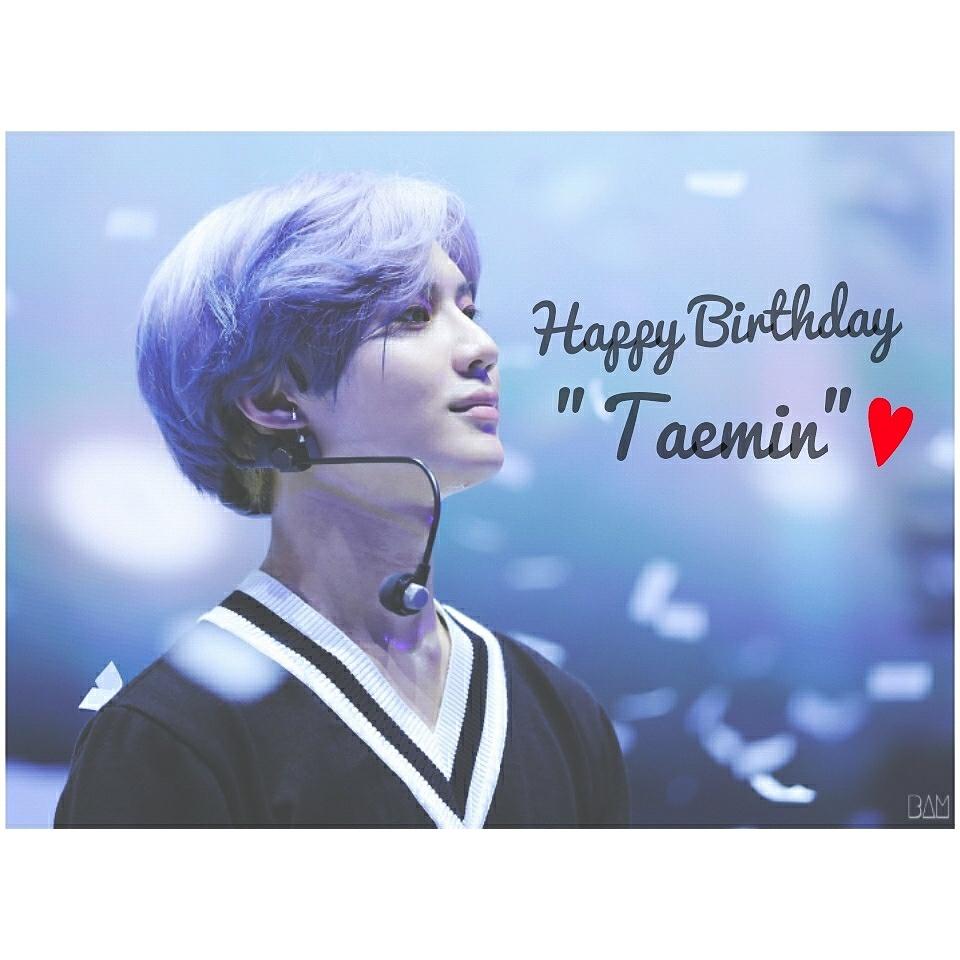 Happy Birthday Lee Taemin!                     