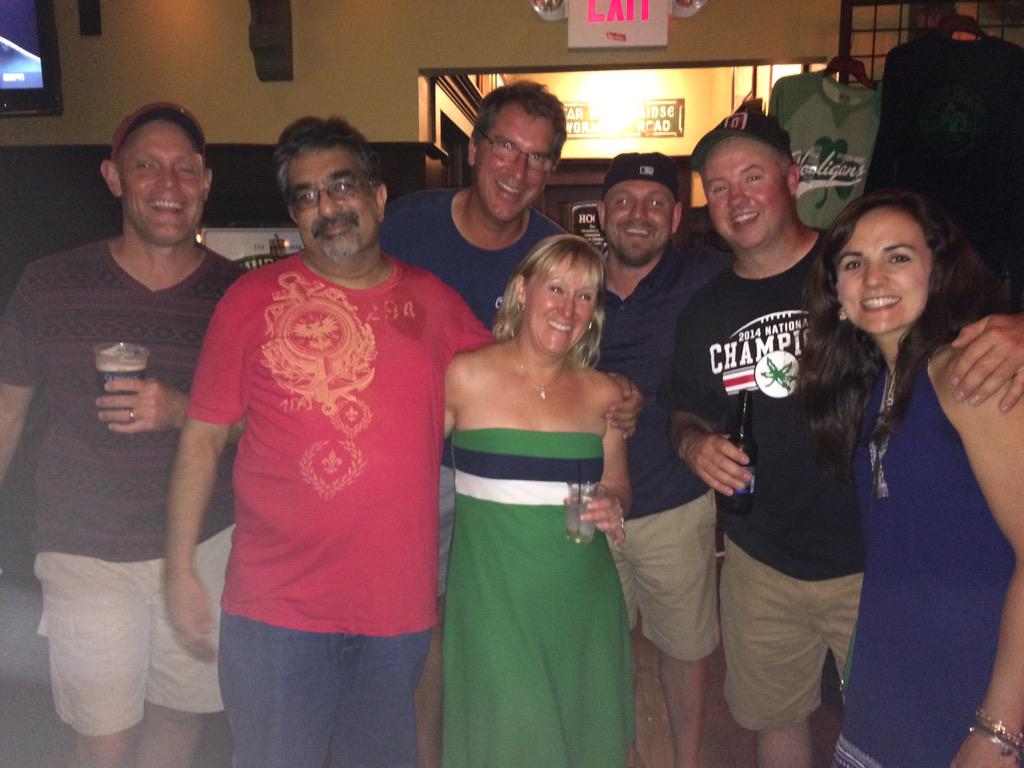 Buckeyederek's tweet photo. Group of ten after hours with the band! Hooligans PIB! #groupoften http://t.co/SiSXenbP0f