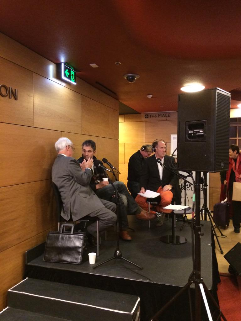 MICMCompetition's tweet photo. Interval interview on @ABCClassic Julian Burnside and Benjamin Martin about commissioning new works #MICMC http://t.co/KKyXqf0bwX
