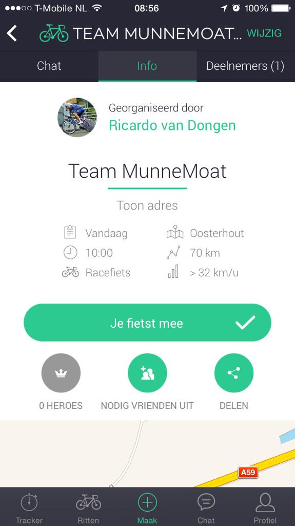 Wie sluit er aan? #CycleWE 10:00u vertrek met de <a href="/Teammunnemoat/">Team Munnemoat</a> groep. Join me op <a href="/Cycle_WE/">WeCycle</a> totzo!!