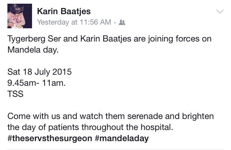 Doing Mandela day the best way we know how! #mandeladay #67Minutes