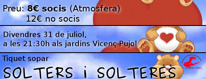 solterssolteres's tweet photo. Recordeu que aquesta tarda també podeu comprar el tiquet del sopar a la parada dels @Deixebles a la Plaça Vella. http://t.co/RNycHMcX16
