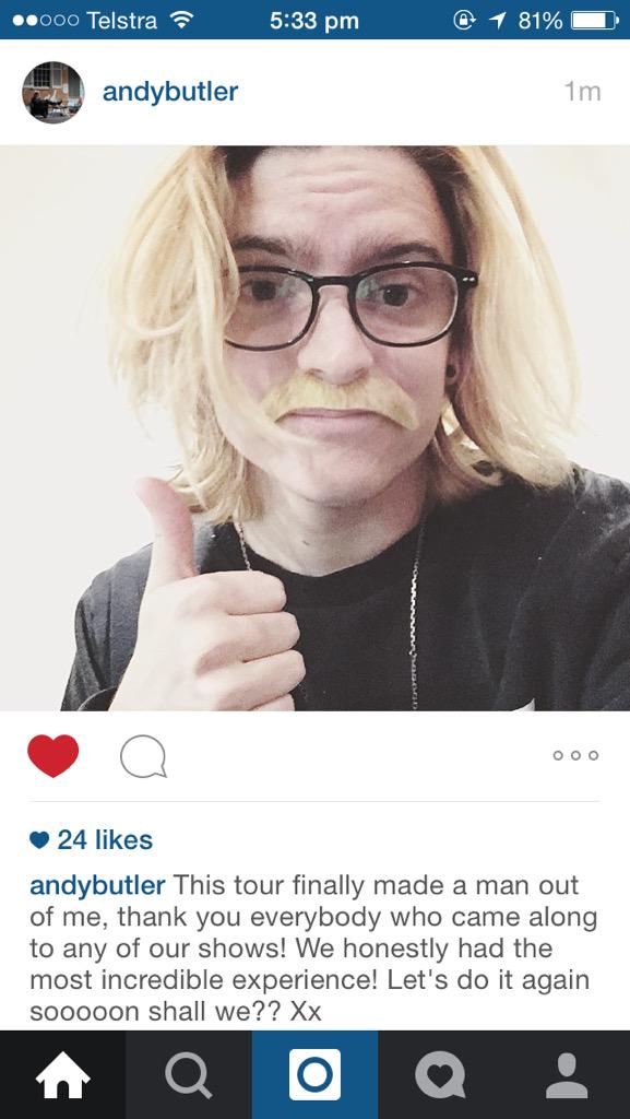 LittleSeaDaily's tweet photo. Andy's insta post just now -M http://t.co/3TleYu1kTg