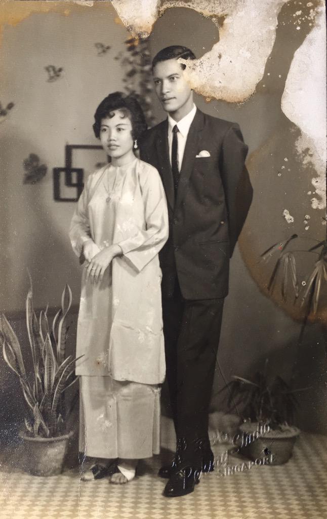 Found this at my grandparent's.❤️ of my life Nenek and my late Atok in 1961. Atok = <a href="/realfedinuril/">Fedi Nuril</a> ? #malayheritage