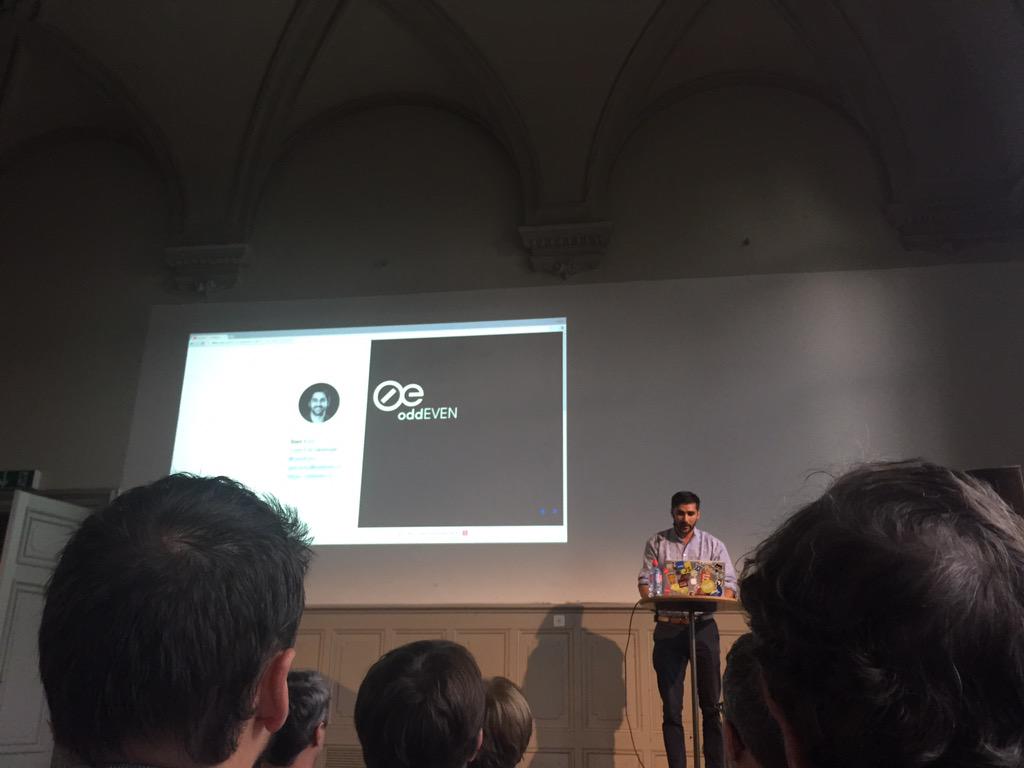 yokaiteam's tweet image. happy to be at #swissjs ... coffee &amp;amp; birchermüsli were great ... always classic outfits and now keen for the talks