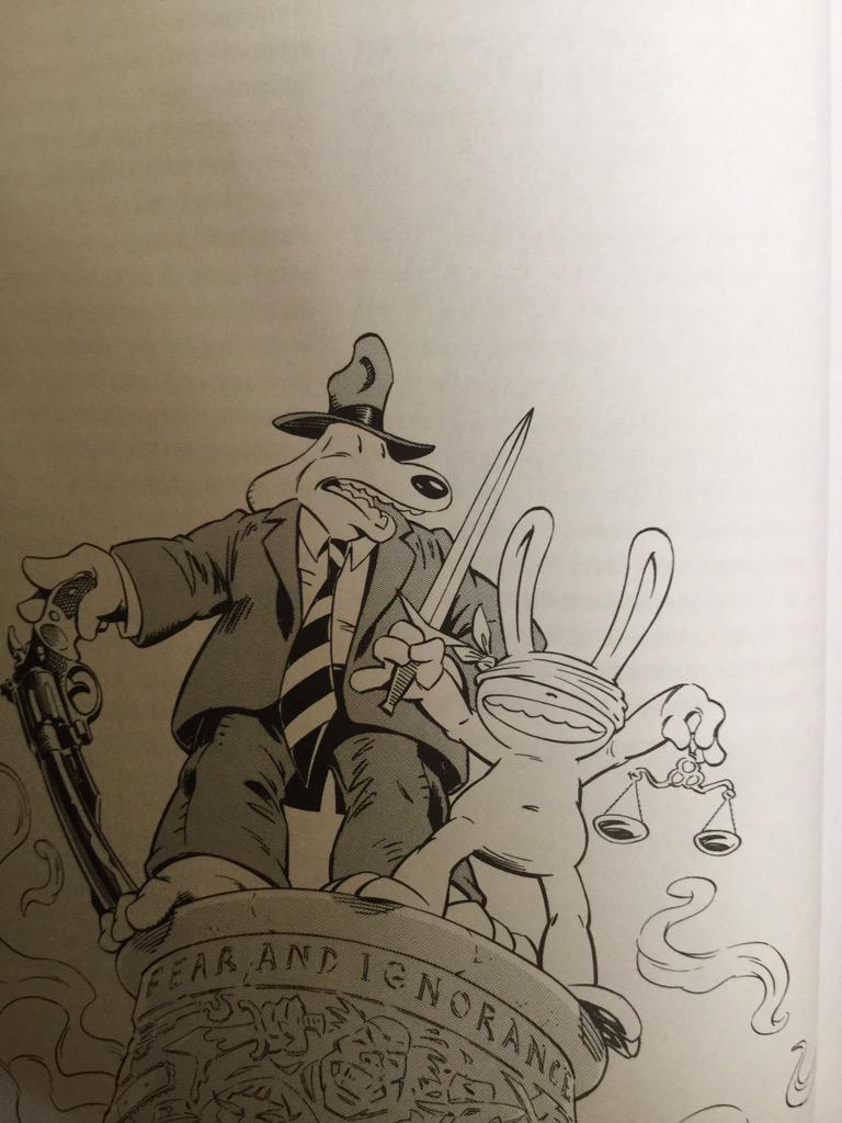 Stessium's tweet photo. Sam &amp; Max : Police freelance, bah c'était vraiment chouette à lire. (Tr. Michaël Baril) http://t.co/lq3O1jybJh