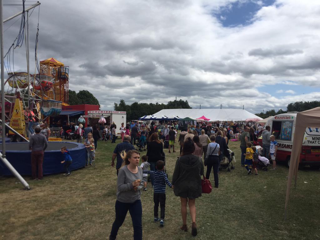 Minions on roundabouts, Punch and Judy, police dog display starting soon. Come and join us. #InglebyBarwick