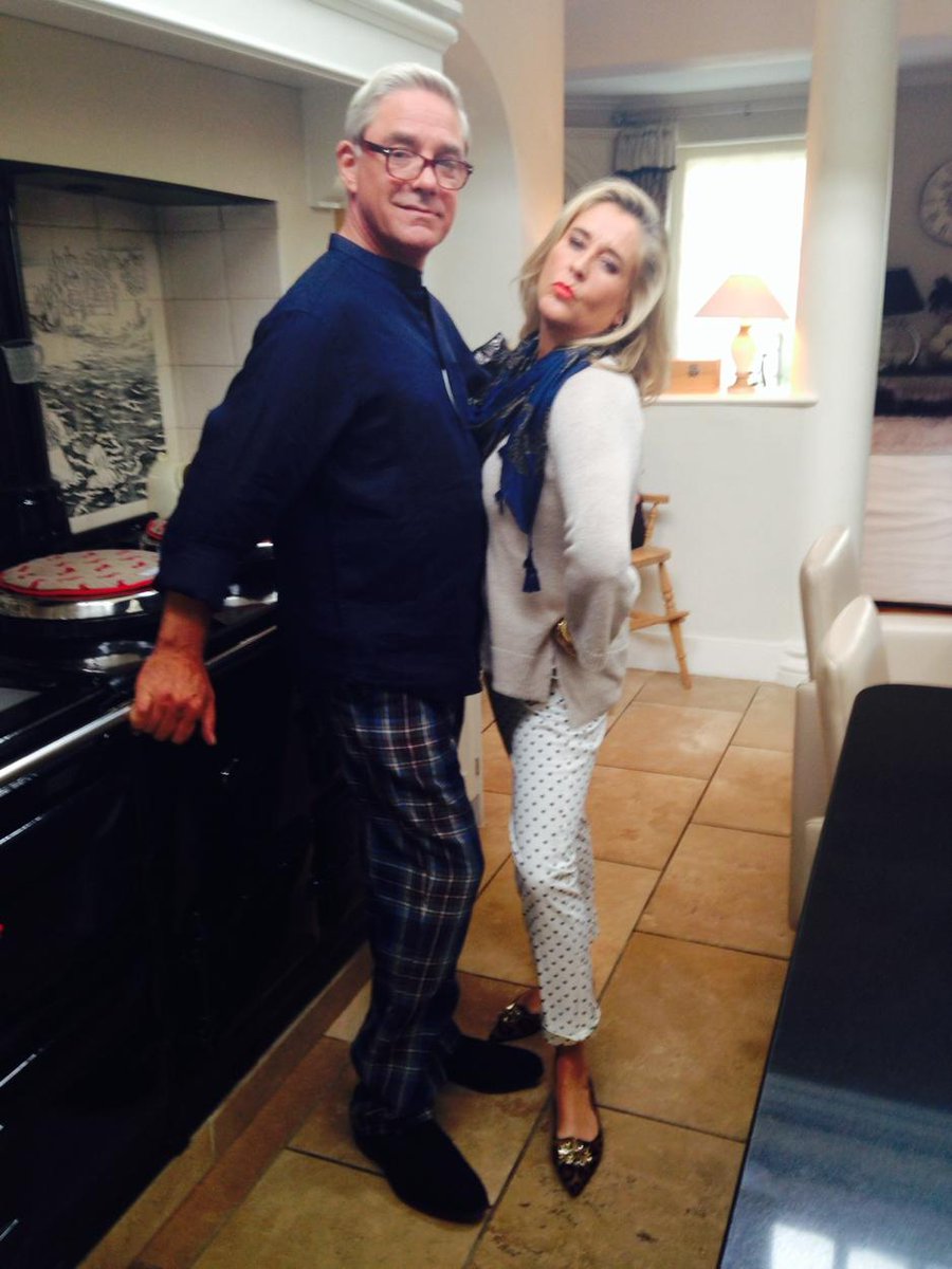 Oooer - look at us!! Right pair of poseurs! Thank you M&amp;S again - amazing collection! #marksandspencer #Chinchin!
