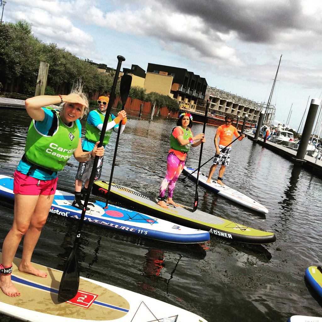 PenarthView's tweet photo. Good turnout for @SUP4LIFE15 and @WaveProject with @JimPuravida enjoy the paddle from @cardiffintww #supforlife http://t.co/zeGtLnXLNC