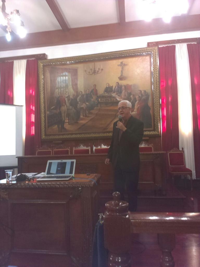 cingmerida's tweet image. Exposición del Ing German Monzón apoyado por el Equip promotor de túneles Merida-Barinas y el Centro de Ing Mérida