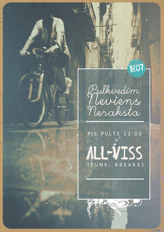ŠOVAKAR!
LAUŽAM ROBEŽAS AR LAUZTIEM RITMIEM! 22:00 PIE PULTS <a href="/allvissdj/">alvis kalnacs</a> 
LAIMĪGĀS STUNDAS
20-22/01-02