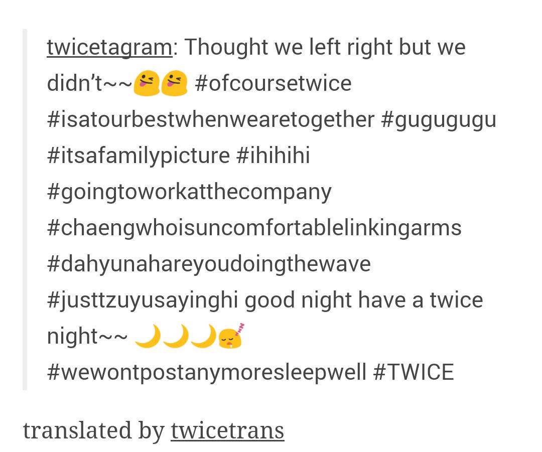 nayeonews's tweet photo. [TWICETAGRAM] 150712 
Thought we left right but we didn’t~~😜😜

#Nayeon #나연 #임나연 #TWICE #트와이스
©twicetrans http://t.co/n89QofHcxC