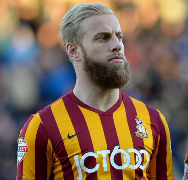 blakertanda's tweet photo. Favourite player. Andrew 'Headers R Us' Davies. Tough, uncompromising. Also lands best blond beard gong. #bcafc http://t.co/dchfoqAfQV