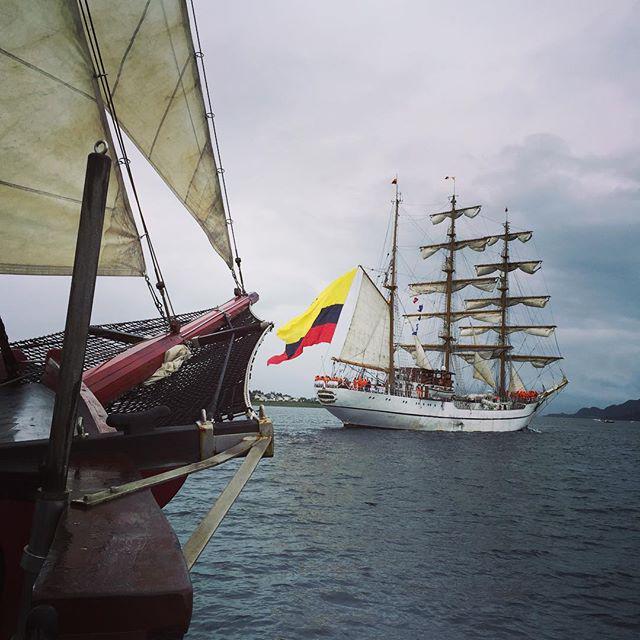 ATYLA_ship's tweet photo. We will be sailing behind #Guayas in the #sailparade #tsr2015 #alesund #kristiansand #tallships #RT http://t.co/zRUOas0ukb
