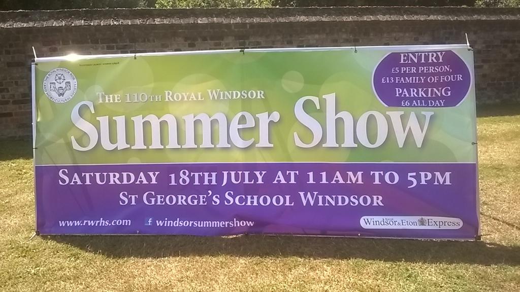 Lovely day for the #RWRHS summer show...in #WINDSOR. Amazing #flowers and setting below <a href="/WindsorCastle/">steve</a>.