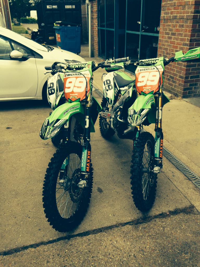jordyvaughan's tweet photo. Bikes already for British championship at foxhills. http://t.co/2V1Uje78Hq