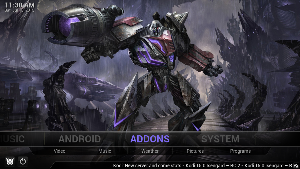 megatrontv's tweet photo. Install Megatron custom #kodi skin from http://t.co/EwpcPurbht - Full credit to #Mudislander and @Houdin24 #thanks http://t.co/fyxRvEsTja