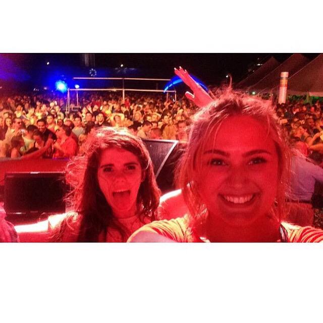 mackenziekoch's tweet photo. So me and skylar danced on stage with girl talk at fiery stick last night! @heyitsskylaar #livekc #FieryStick http://t.co/tU9wcbvkE0