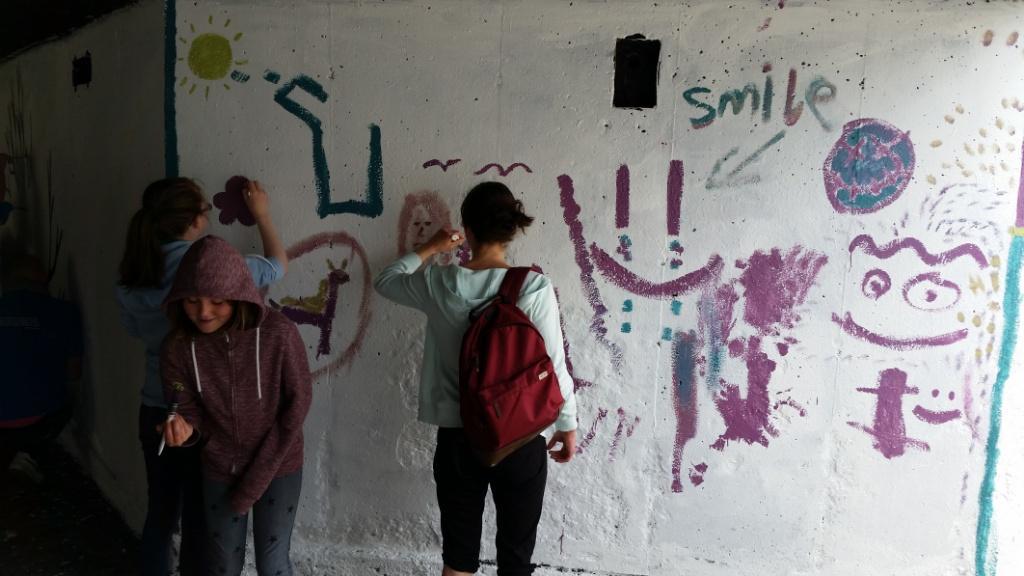 Local community giving the underpass in Ballybrack a facelift. #placemaking #Dublin