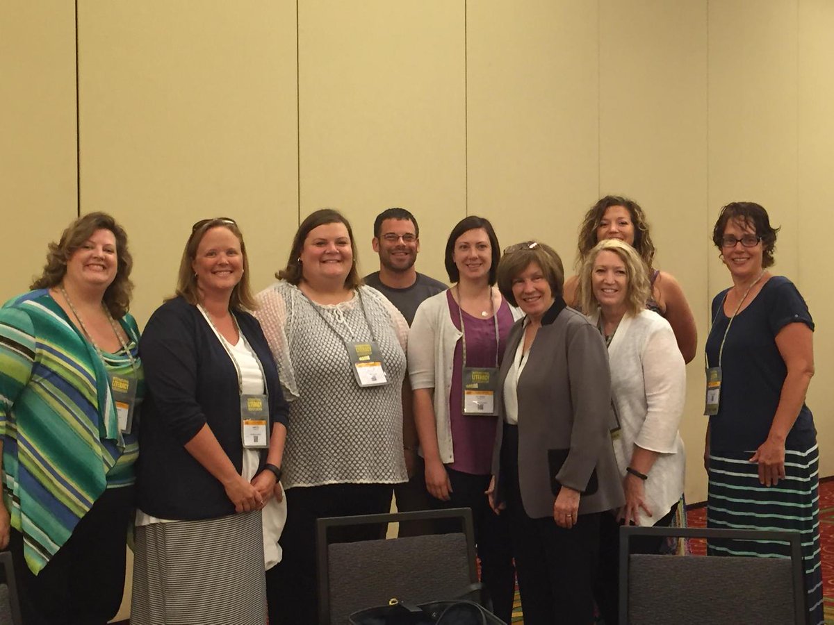 Having breakfast with Lucy Calkins at the ILA conference!