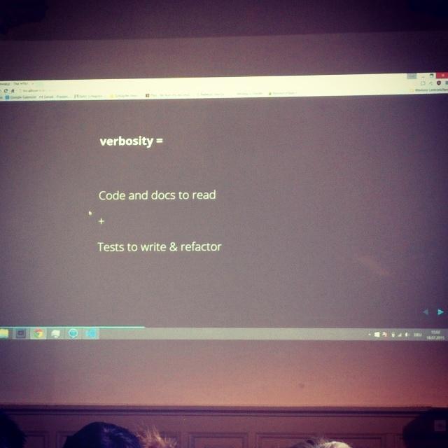 tomastrajan's tweet image. Verbosity = code + docs + test, typescript vs javascript #javascript #swissjs