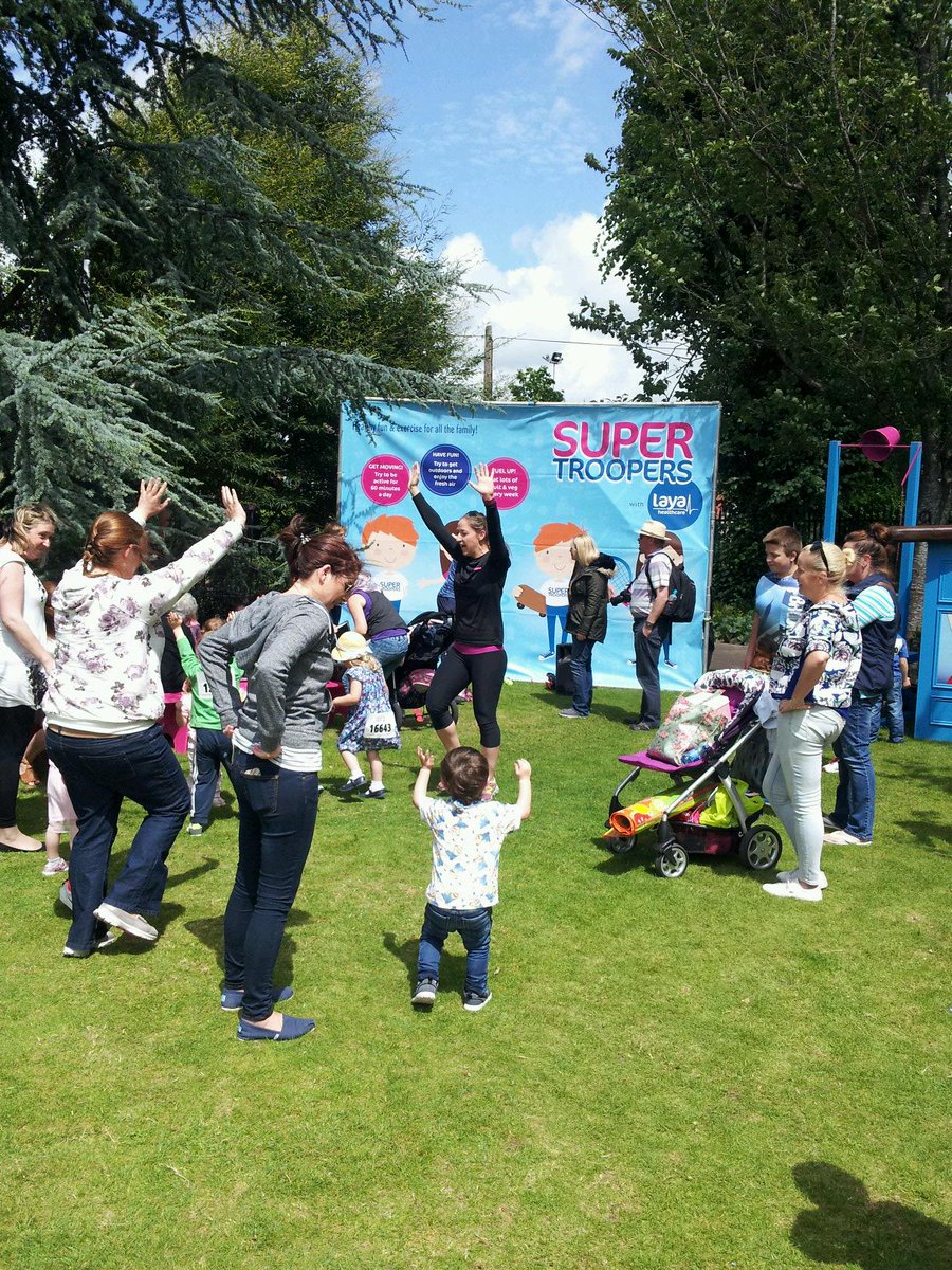 kids loving the fitness class @cityspectacular <a href="/LayaHealthcare/">Laya Healthcare</a> #supertroopers