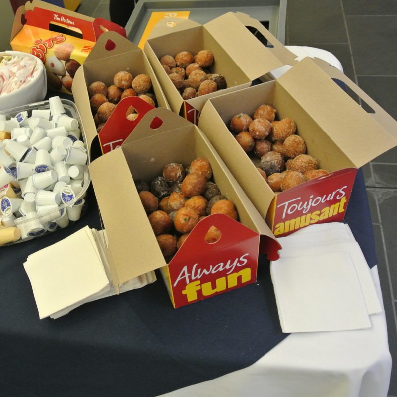 UofGHstudents's tweet photo. Do we have enough Timbits for #GHKickStart? http://t.co/qyuSkoGvc8