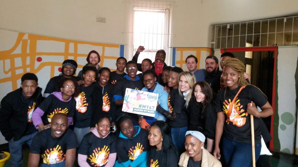 Out_ThereSA's tweet photo. Out There Out Reach. #MandelaDay work at @ChildlineSA Safe House #67Min #67Minutes http://t.co/W2EueWnHut