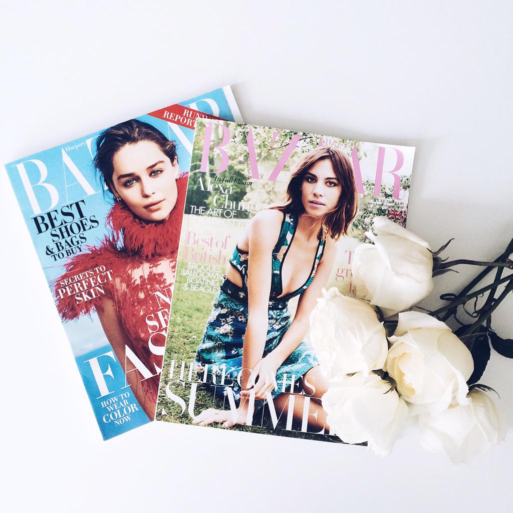 HouseOfPhrase's tweet photo. Zines + roses kinda Saturday. @harpersbazaarus http://t.co/30Vy2uDOK8