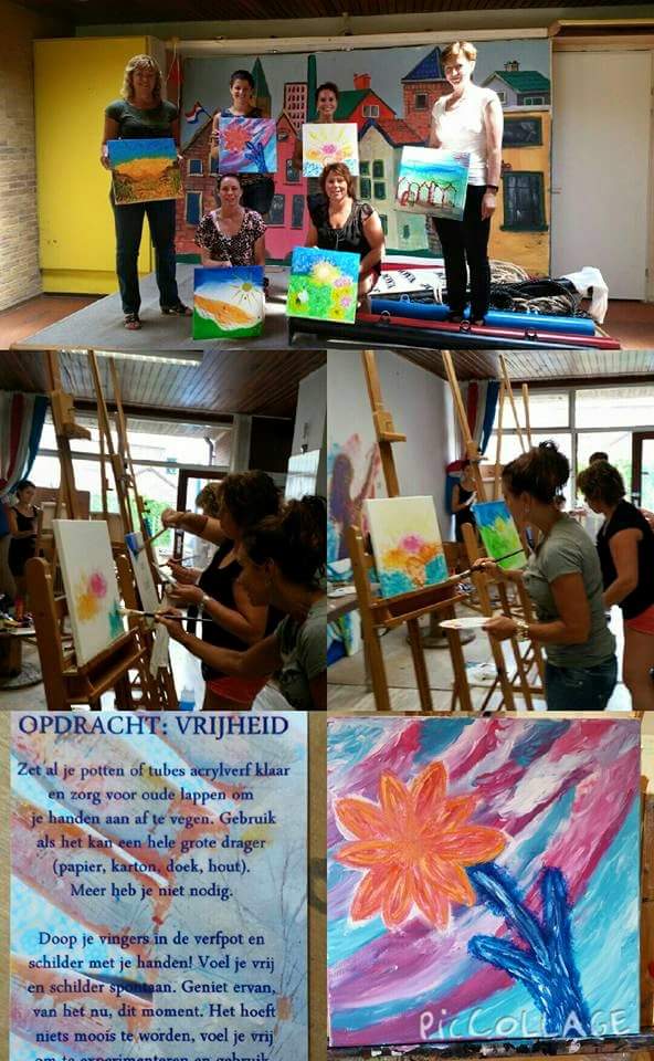 De allereerste groepsworkshop bij ongeKUNSTeld 😊 yvongekunsteld.nl