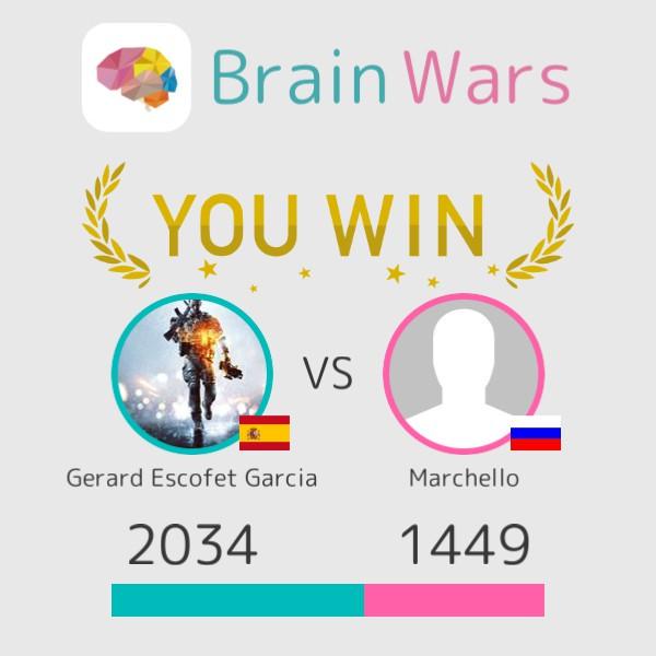 SpiderkiII's tweet image. Yo desafié a Marchello y gané :) Juguemos! #BrainWars
brainwarsapp.com