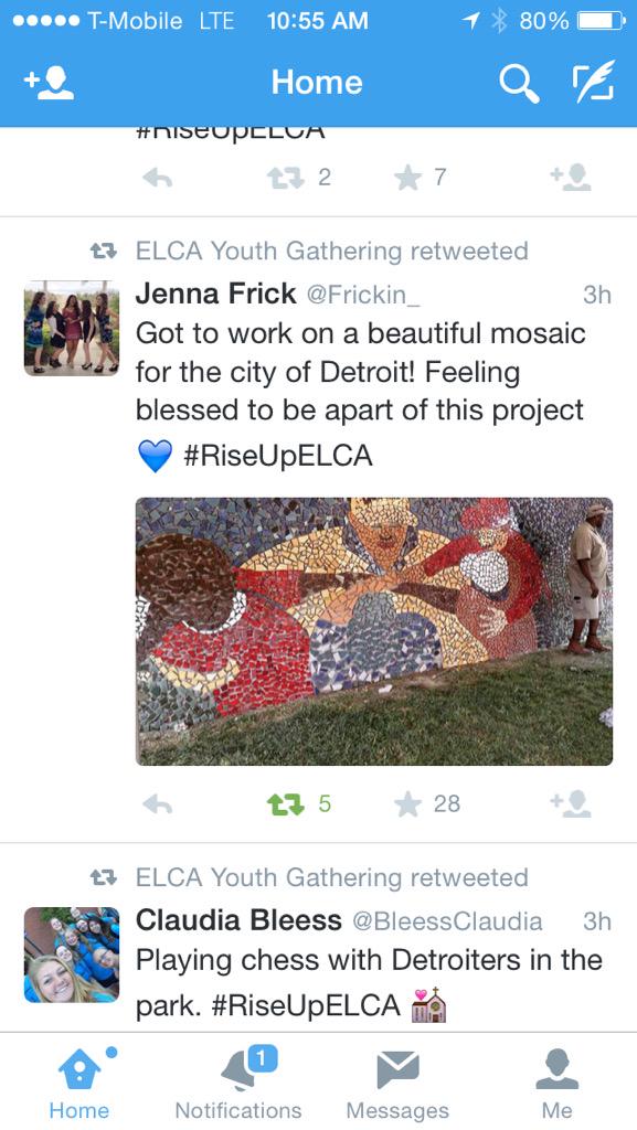 MichaelaWillms1's tweet image. We started this the first day!! #RiseUpELCA #SWTsynod