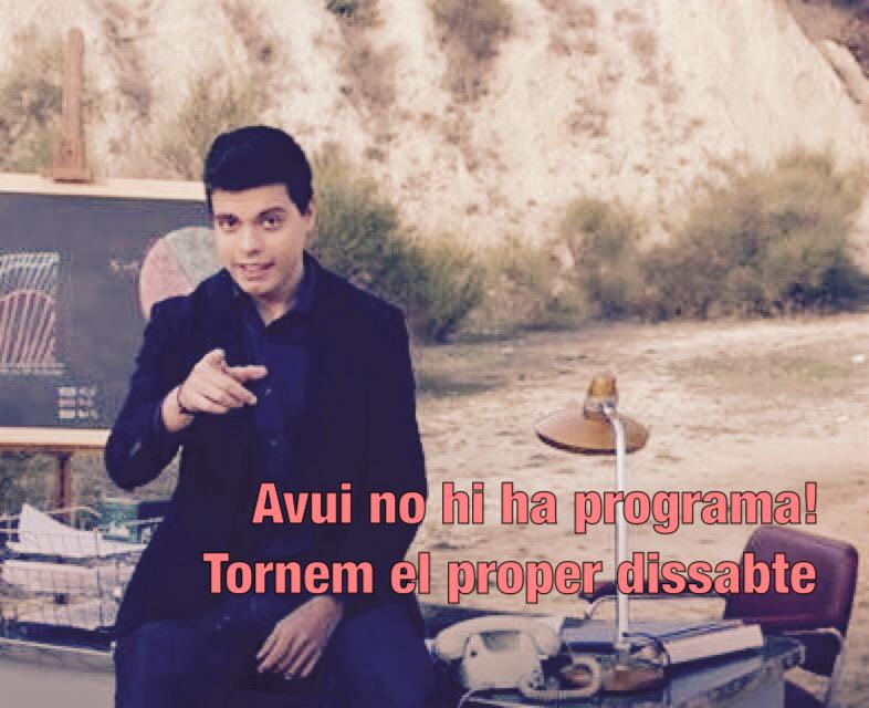 TenimUnPlaTV3's tweet photo. Avui no hi ha programa, amb motiu de les eleccions al Barça. #TenimUnPla torna dissabte que ve, a les 20.25 a TV3 http://t.co/2LvtqdAWOR
