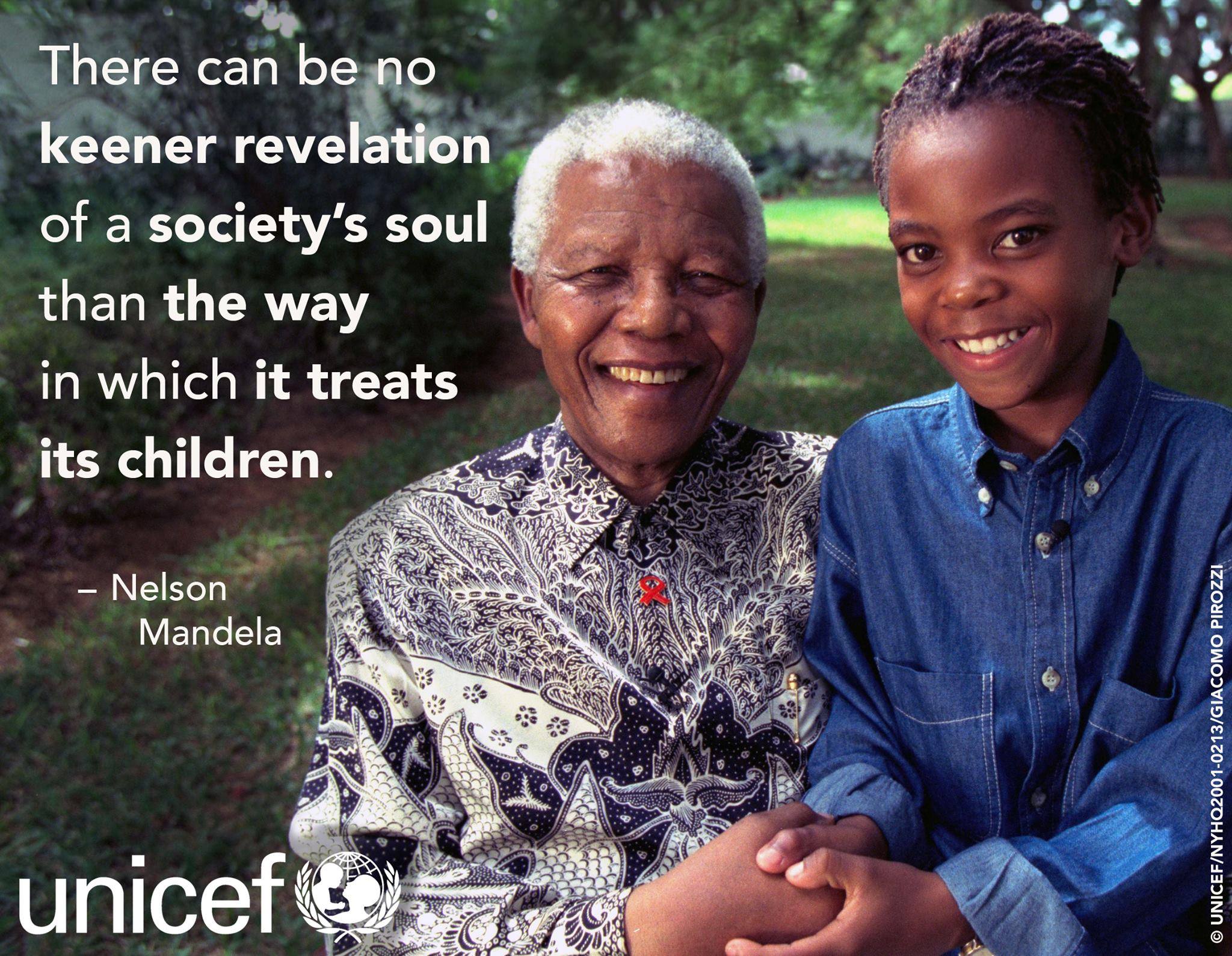 Nelson Mandela Children Quote Unicef On Twitter: "Remembering Nelson #Mandela Today, A True Champion For  Children, On What Would Have Been His 97Th Birthday. #Madiba  Http://T.co/Yjspfnrdul" / Twitter