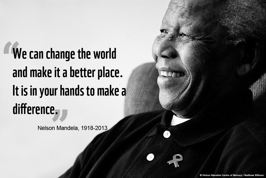 WWFCanada's tweet photo. Today is a day to inspire change throughout the world, it’s #MandelaDay. http://t.co/FDYrMWNHNf