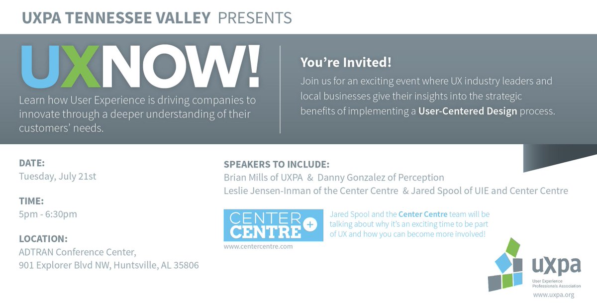 KhatiPaul's tweet photo. July 21st- Come to the @UXPA_TV kickoff w/ @jenseninman @jmspool @CenterCentre http://t.co/uKx1N9qm1E http://t.co/pFTnbCbbXB