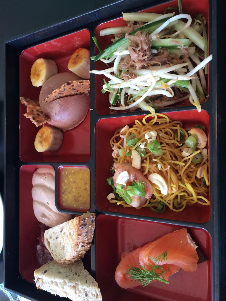 AndreBrose's tweet photo. The Indulgent box @OneSpaEdinburgh is just delicious @craigharty23 The right treat after a tough work out #latelunch http://t.co/0UykPWURuE