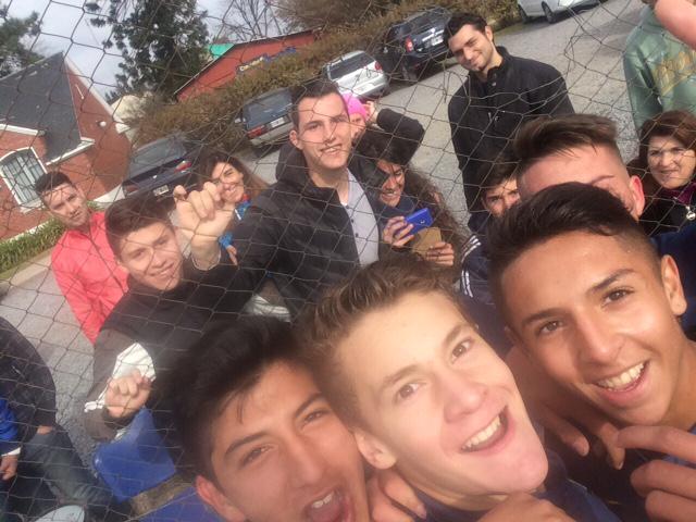 #Juveniles #Octava Selfie tras el gol de Colidio para el 1-0 provisorio vs. River, en La Candela. Foto Manu Roffo.