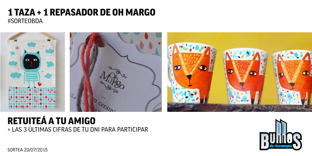 bdaradio's tweet photo. Retuiteá a tu mejor amigo, dejá tu DNI y podés ganar 1 taza + 1 repasador de @ohmargoart #DíaDelAmigo #SorteoBDA http://t.co/XcBvvpeYGr