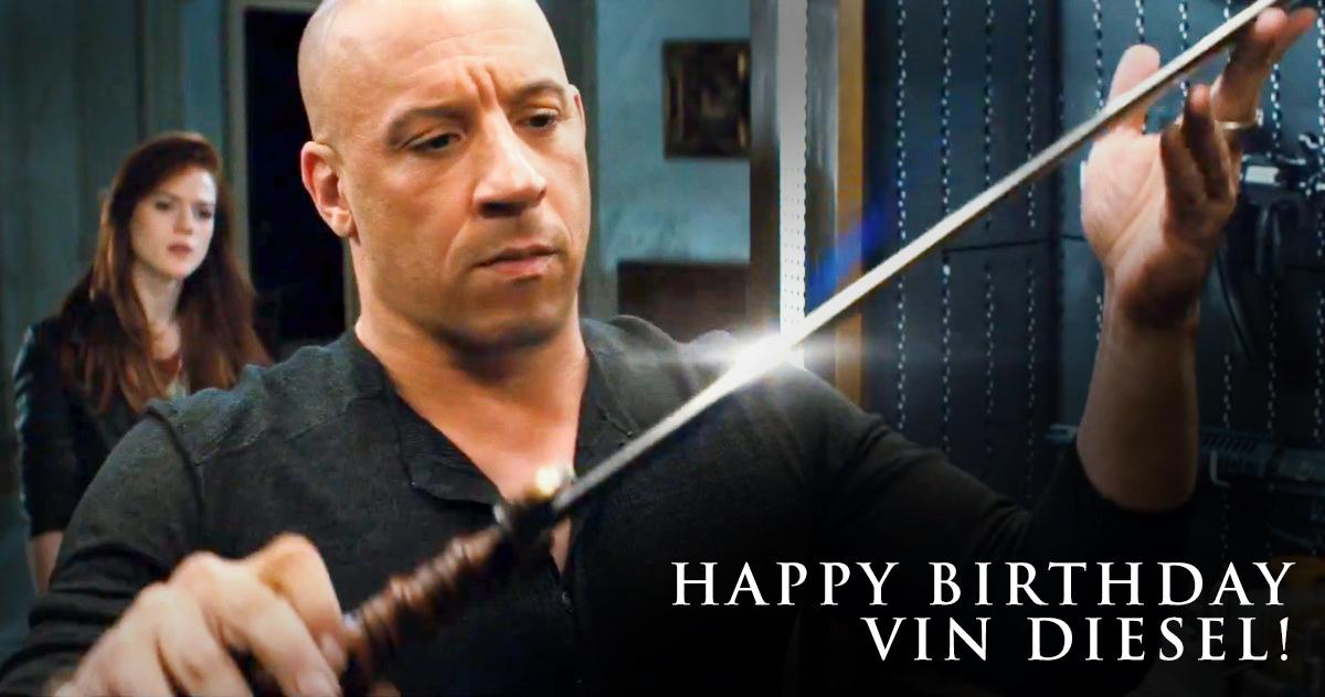 A Happy Birthday goes out to the talented Vin Diesel! Catch him in action on October 23 in 
