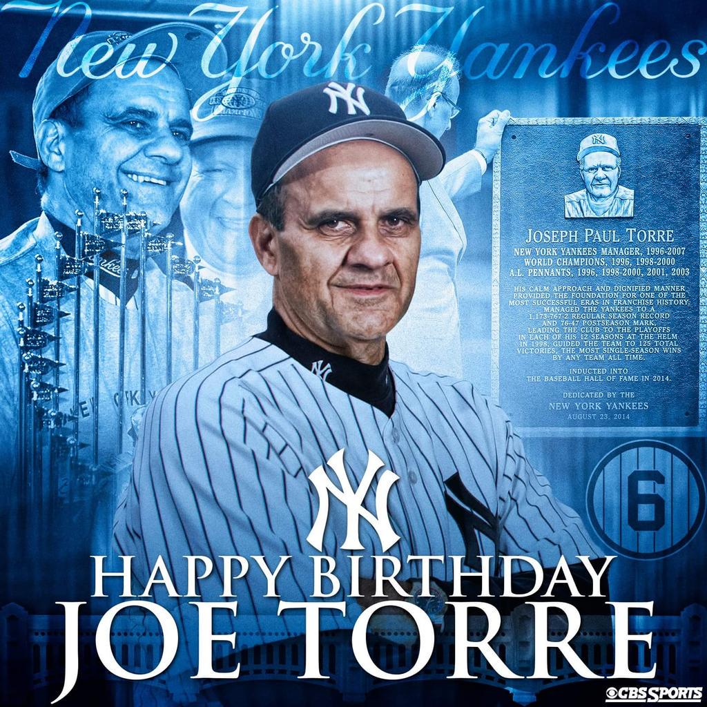 Happy Birthday, Joe Torre.!!! 