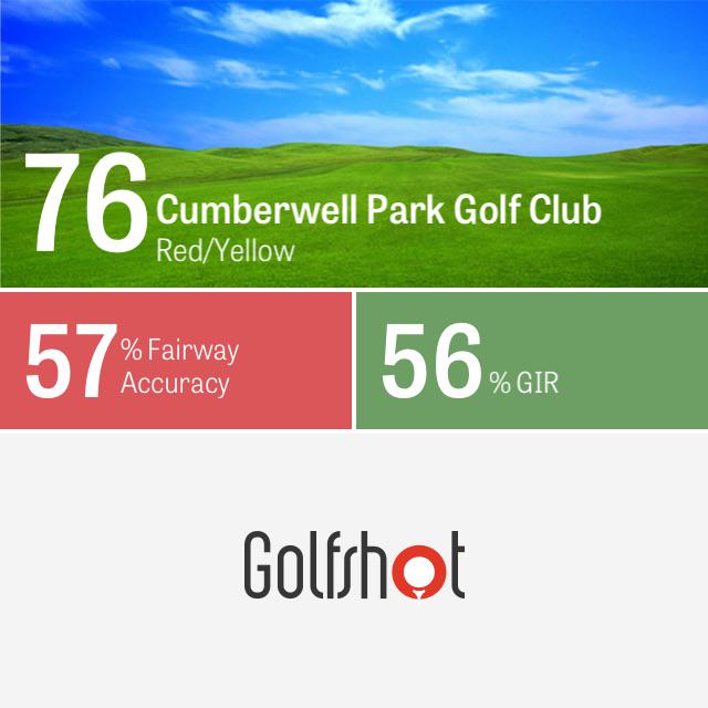 kenneyclan's tweet photo. I shot a 76 at Cumberwell Park Golf Club using @GolfshotGPS http://t.co/ov61jeIqUK #playbettergolf http://t.co/cvglb9A4AD